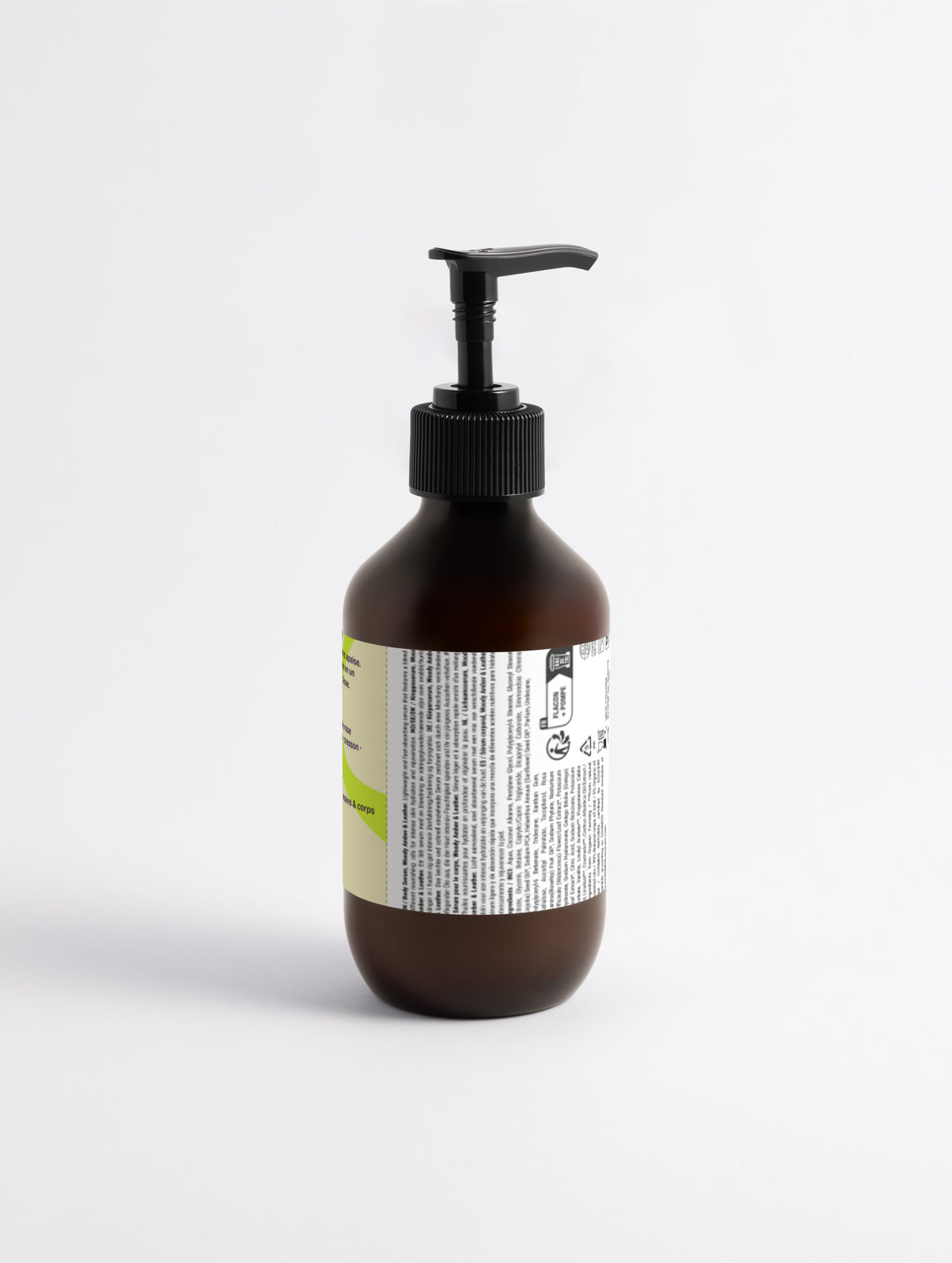 Sérum corporel Silk Skin, ambre boisé et cuir
