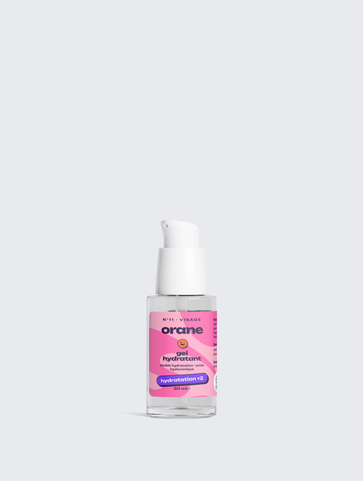 Gel double hydratation à l'acide hyaluronique