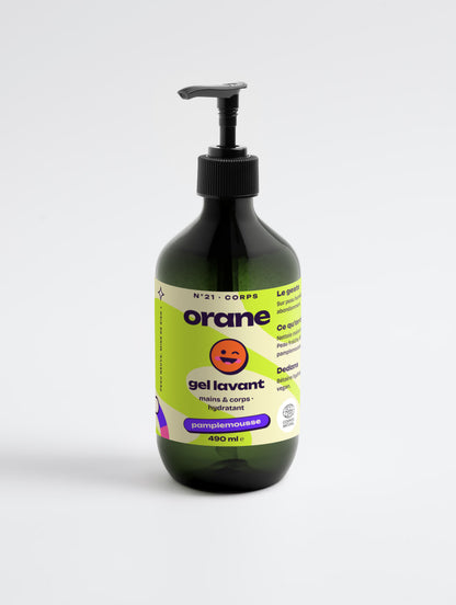 Gel lavant mains & corps, pamplemousse