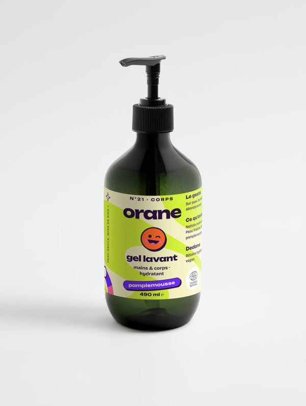Gel lavant mains & corps, pamplemousse