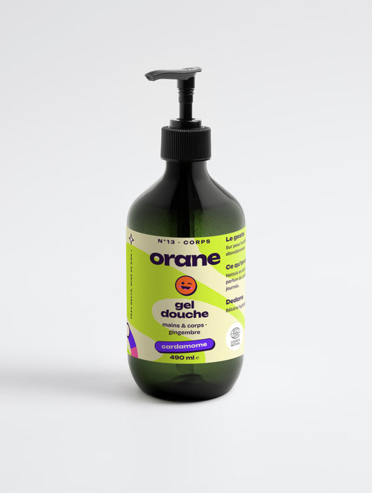 Gel lavant mains & corps, cardamome & gingembre