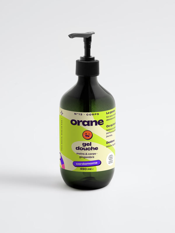 Gel lavant mains & corps, cardamome & gingembre