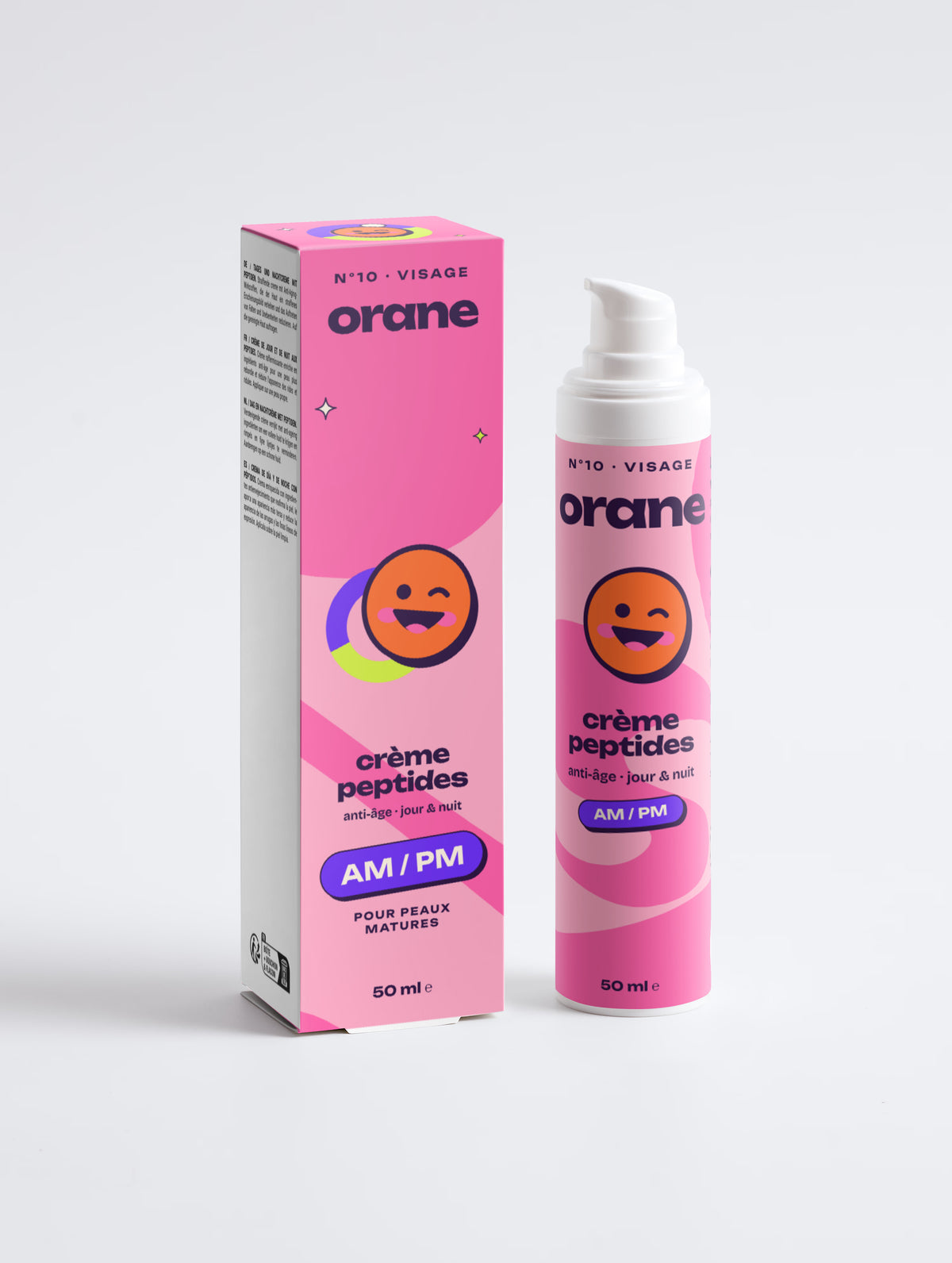 Crème anti-âge aux peptides, jour et nuit