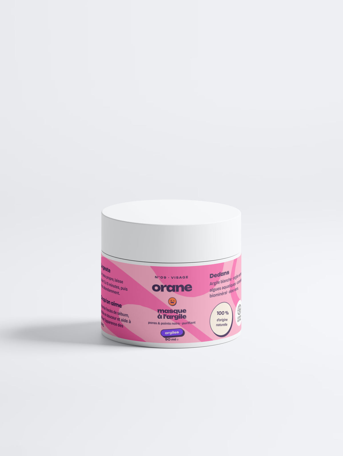 Masque à l'argile pour les pores et les points noirs