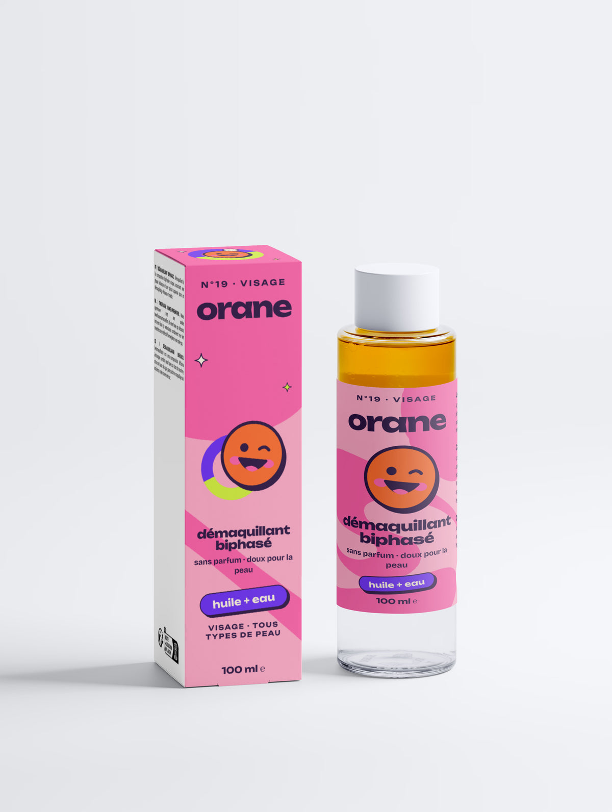 Démaquillant biphasé, sans parfum